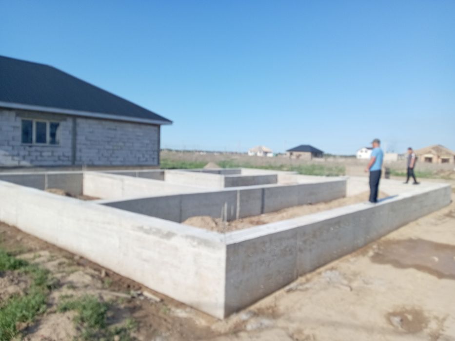 Заливка фундамент