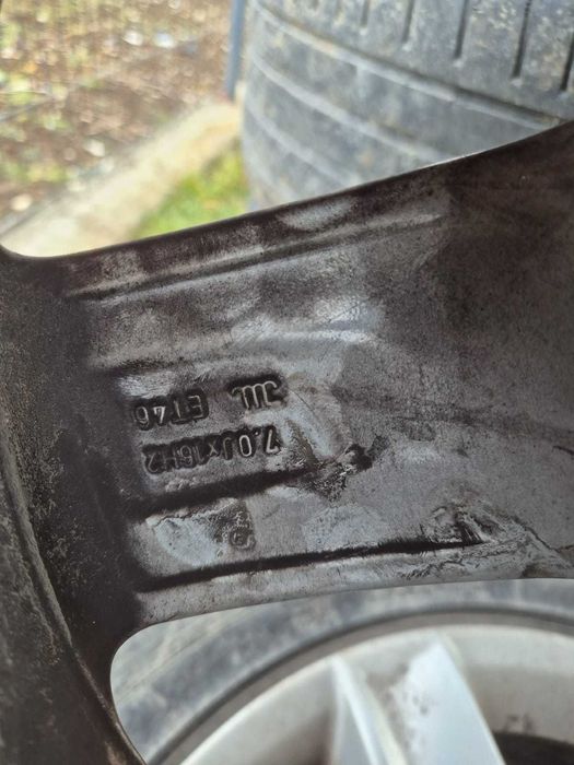 Set Jante Audi A3 5x112 cu anvelope 205/55r16 de vara 7.0jx16H2 et 46