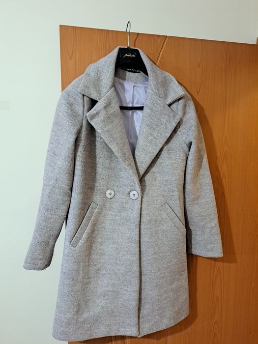 Дамски палто цвят лилав