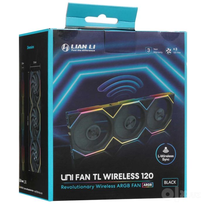 ' Вентилятор Lian Li UNI FAN TL FLEX 120mm ARGB Black (3 pack)