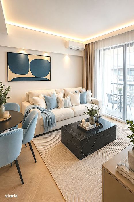 3 rooms apartment pipera cortina north yacht kid pipera plaza for sale — fotografia 3