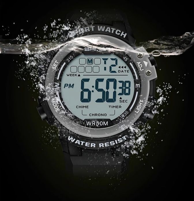 Часы наручные мужские электронные водонепроницаемые. Elektron soat