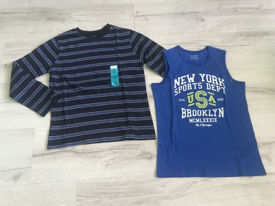 Чисто нови пролетна блуза и потник за момче 8-9 г