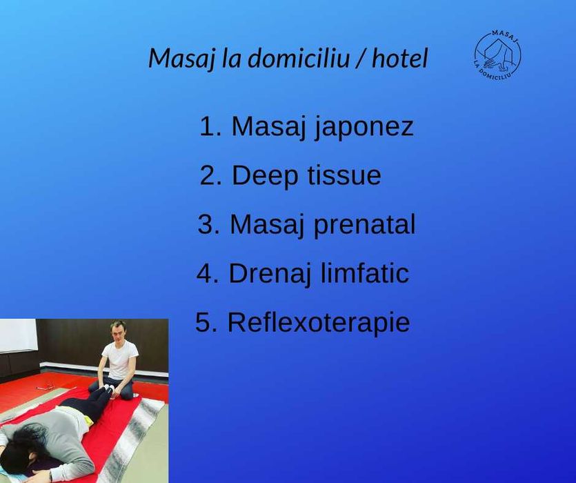 Masaj la domiciliu/hotel, Cluj