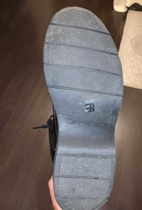 Ghete piele neagra Calvin Klein nr.44