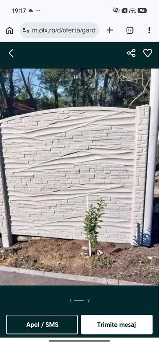 Gard beton armat