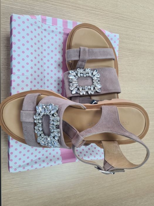 Сандали замша, женские