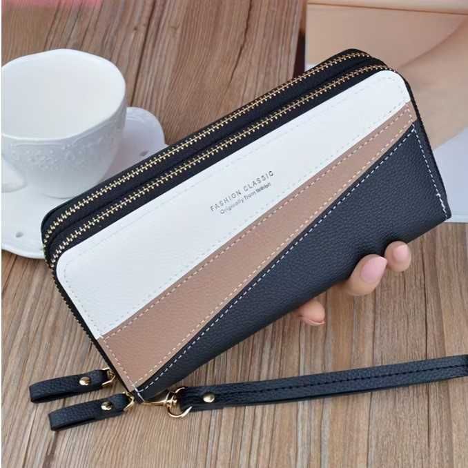 Дамско портмоне с каишка за китка