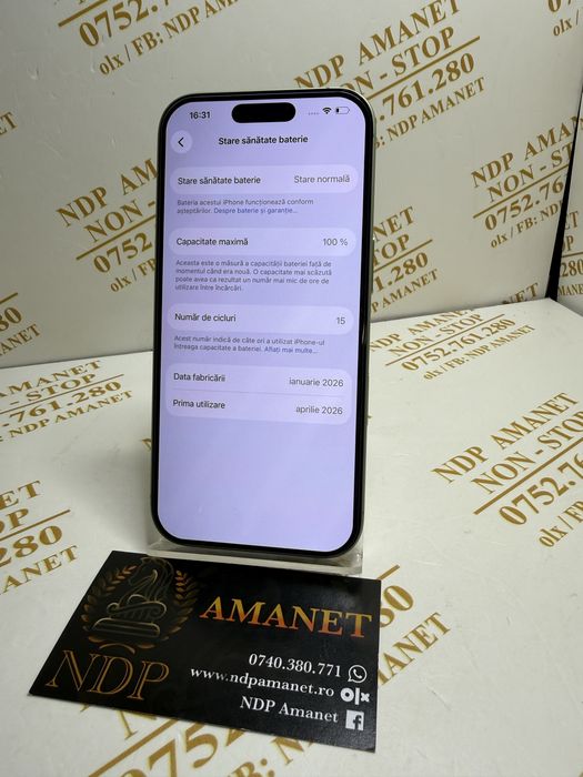 NDP Amanet Braila Iphone 17 256gb (55466)