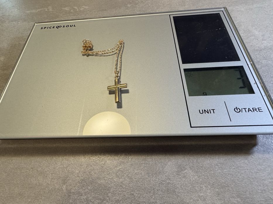 Lanțisor cu cruce de 18k si brățară 18k