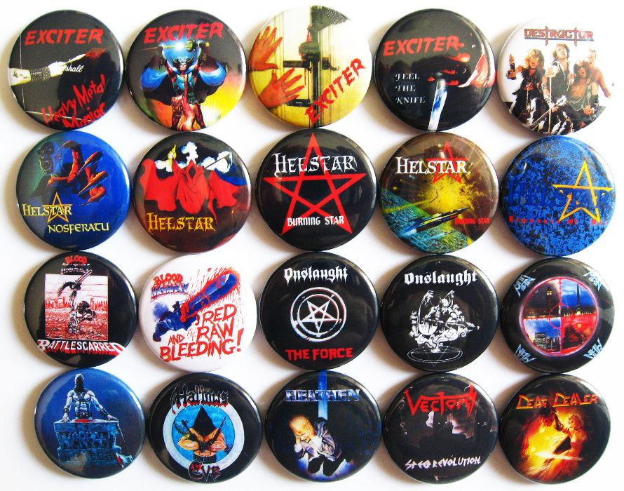 Значки на Slayer, Blind Guardian, Gojira, SDI, Ska и др, 20бр за 20лв