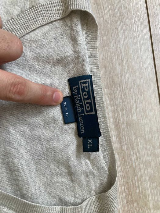 POLO By Ralph Lauren Pima Cotton мъжки тънък пуловер XL Slim Fit