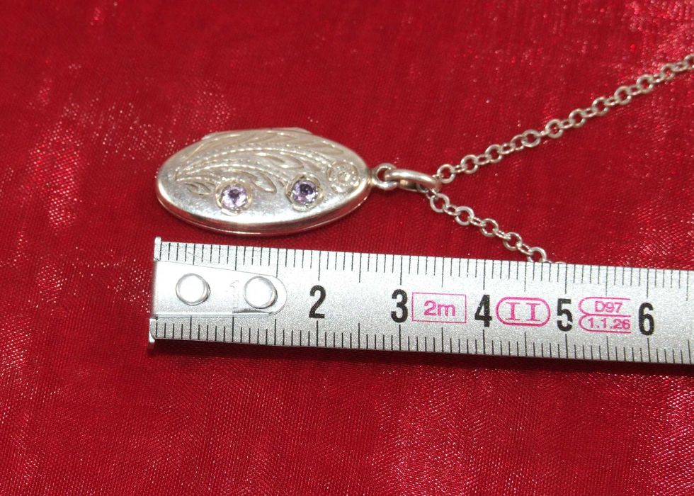 Lantisor cu pandantiv, loc pt. poza, ARGINT 6,4 g, unicat, DEOSEBIT