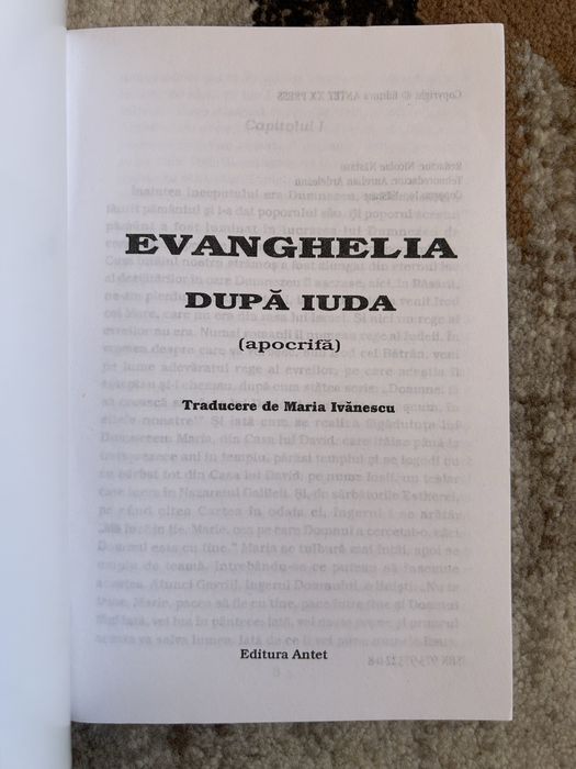 Carte Evanghelia după Iuda (apocrifă) - Editura Antet