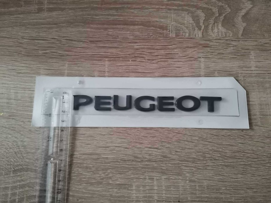 черен надпис Пежо Peugeot нов стил