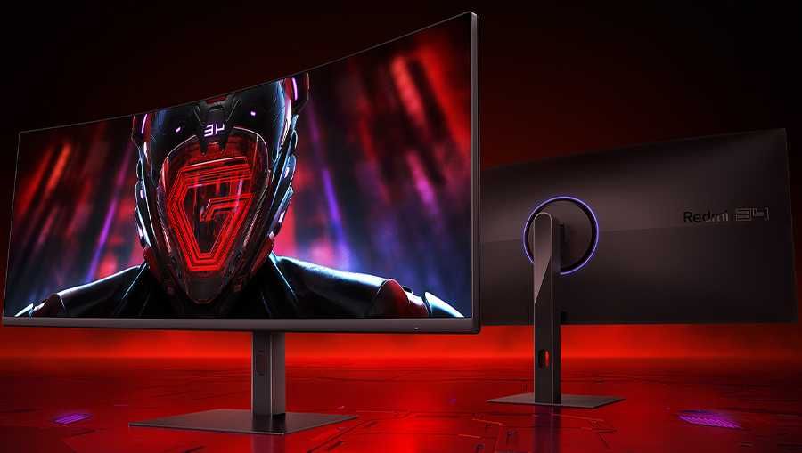Redmi 34″ G34WQ Curved Gaming, 180z, 1mc, UHD (3440 х 1440), HDMI+DP