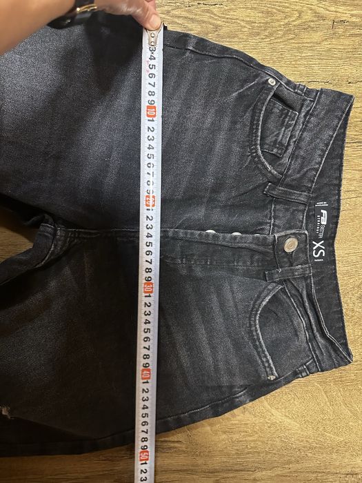 Черни дънки тип Mom Jeans, ХС размер