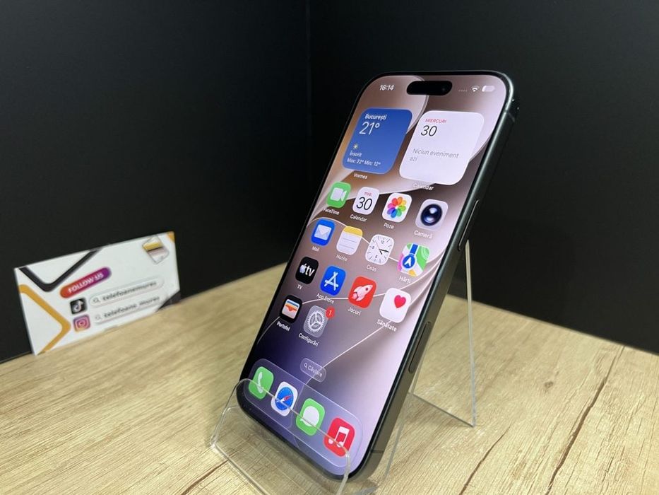 Iphone 17 256Gb Black Second-Hand 3 ani garanție, Telefoane Mures