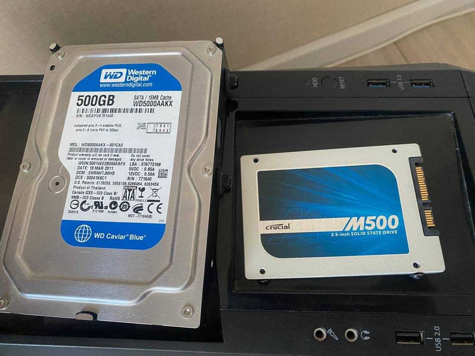 Корпус для ПК + SSD и HDD