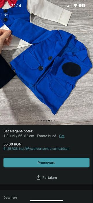 Set elegant baiat 56-62