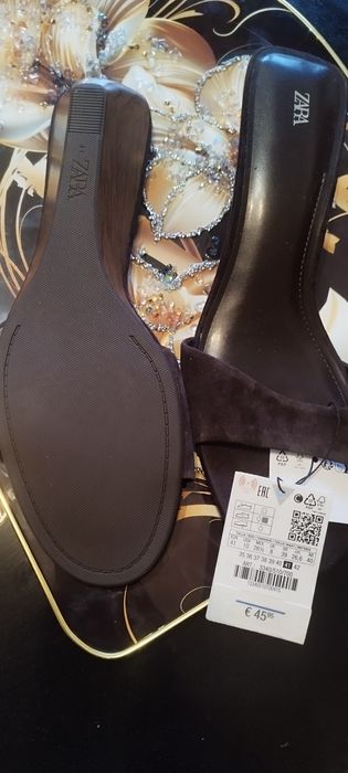 Нови чехли Zara 41 размер