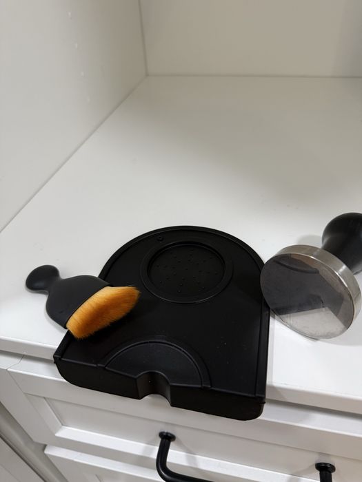 Accesorii espressor cafea specialitate tamper cana ceramica cutie zat