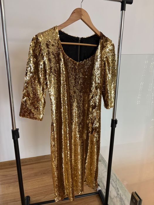 Rochie paiete gold