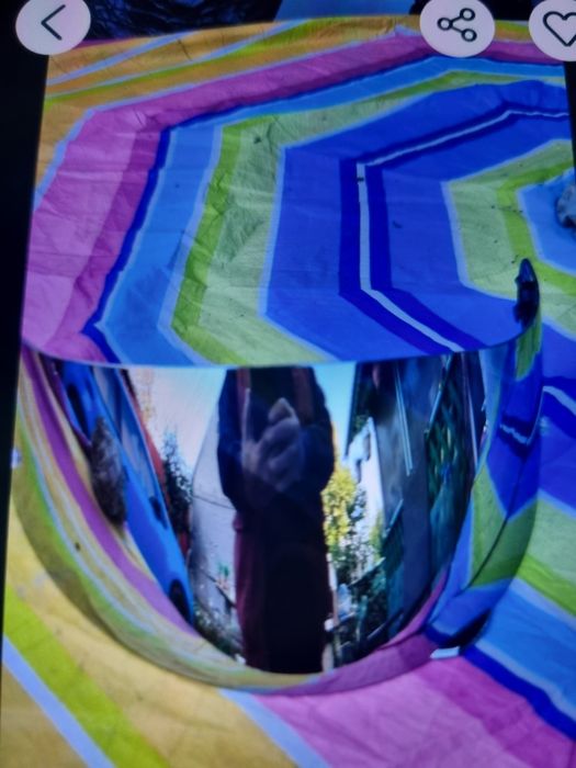 Vizor cască moto tip oglindă