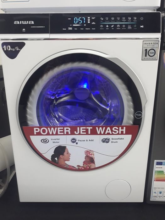 Kir yuvish mashinasi aiwa 10kg Inverter