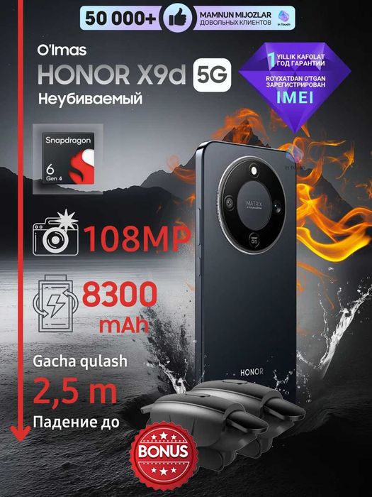 Honor X9D smartfon maxsuloti