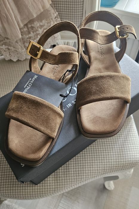 Marc'o polo набук дамски сандали