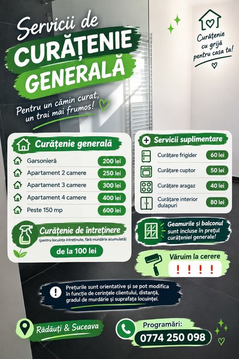 Curatenie generala si varuit