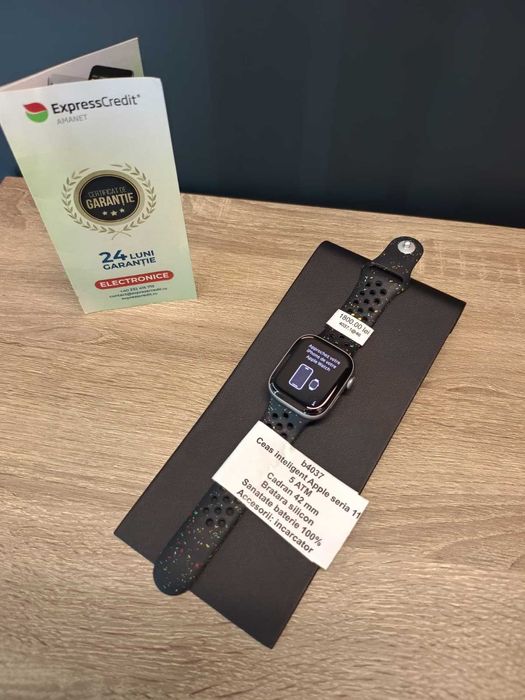 (AG51) Smartwatch Apple Seria 11 42mm b4037 - Garantie 2 ani!
