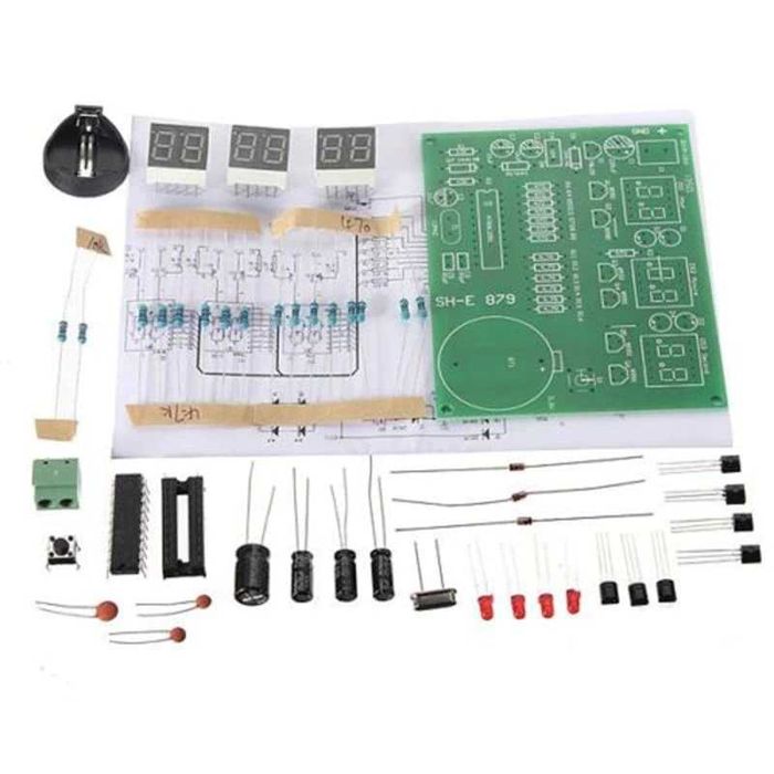 Kit Diy ceas electronic afisaj digital AT89C2051