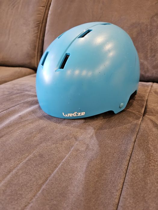Детска каска за ски Weze, синя + подрък