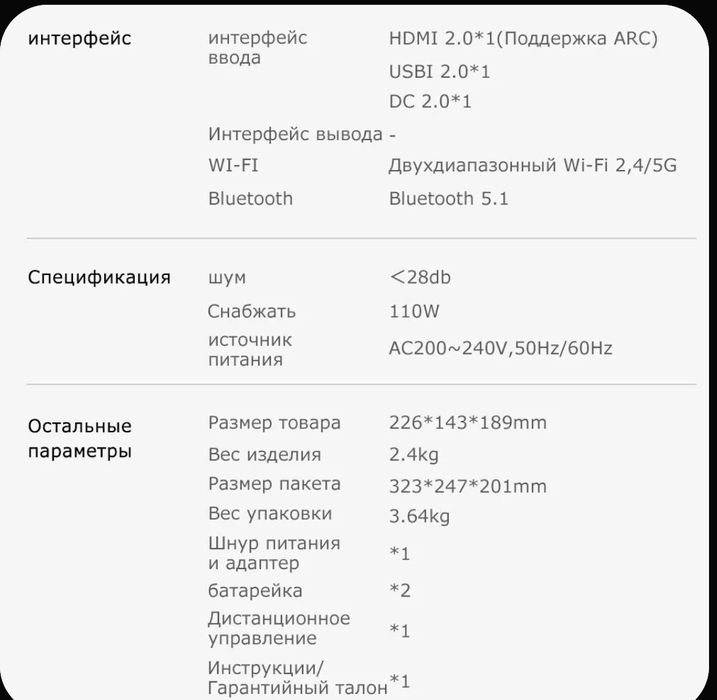 Проектор projector xiaomi mi Xgimi RS 10 Mini samsung