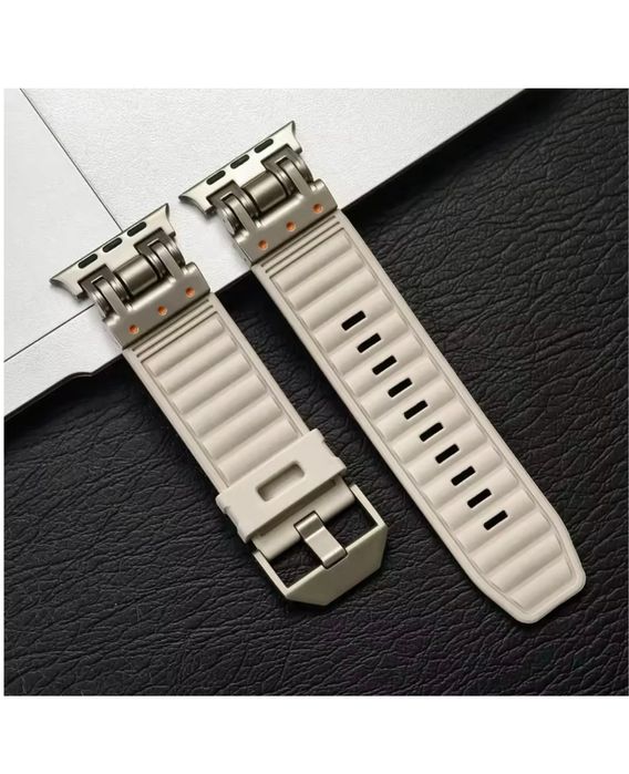 Curea Soft Titan Compatibila Ceas Apple Watch Husa Folie Silicon