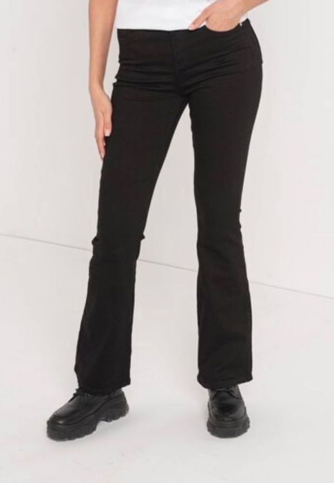 Blugi de dama River Island, bootcut, midwaist, 25-L32, negri - Noi