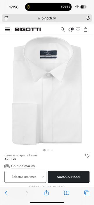 Camasa Bigotti ceremonie