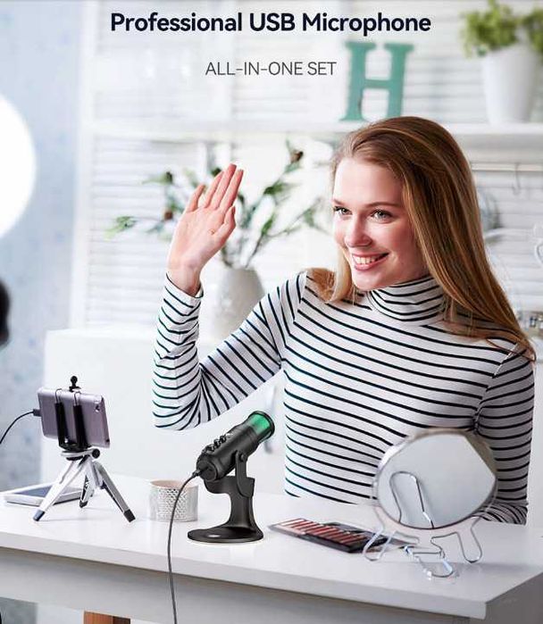 Микрофон проводной Fifine K683A, самая Универсальная модель All in