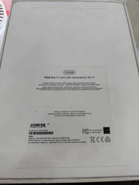 iPad Pro 11 M2 512gb 100%