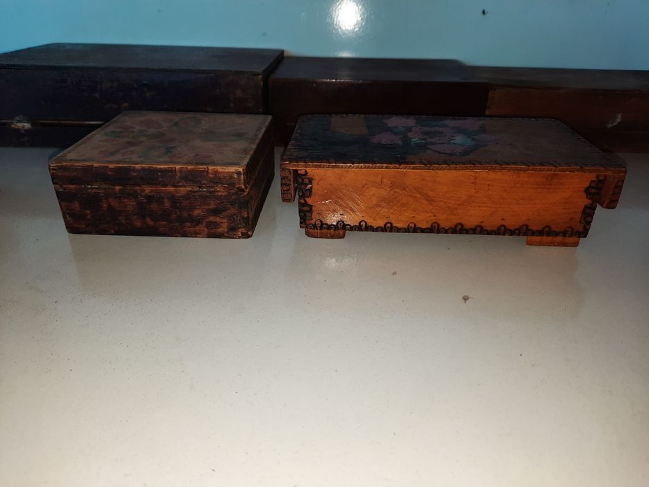 Ретро здрави Руски рисувани дървени кутий