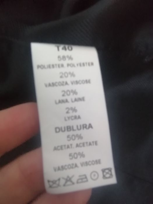 Sacou  stofa gri petrol marime 38