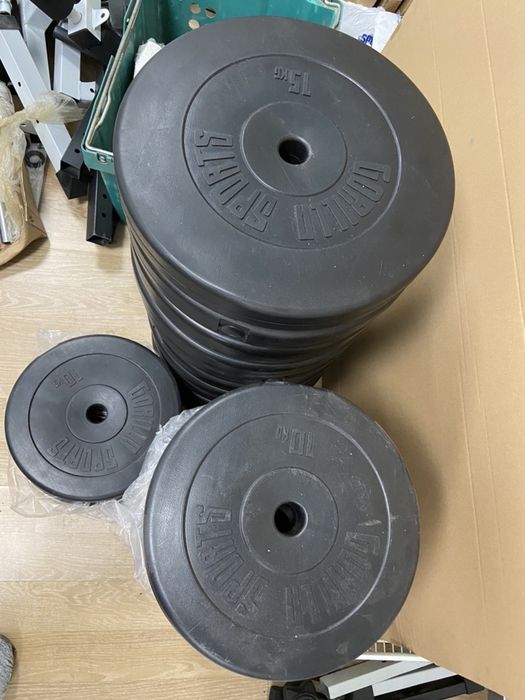 Discuri haltere gantere 10 kg noi made in germani 30 mm si 26 mm noi