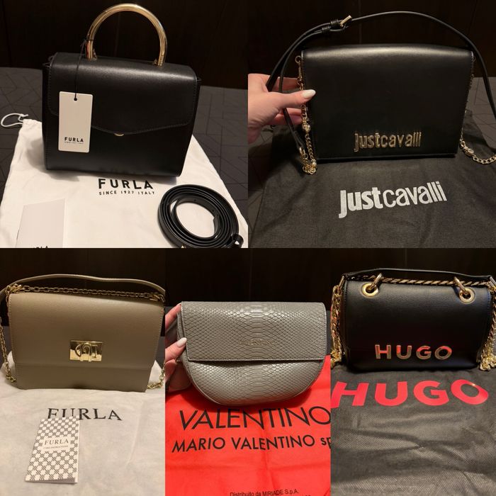 Дамски чанти Furla, Justcavalli, HUGO и VALENTINO