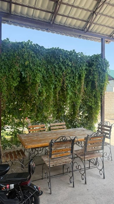 Стол стулья кованые