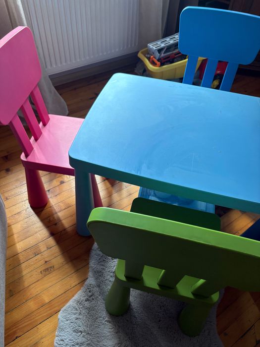 Масичка и 4 столчета Mammut Ikea