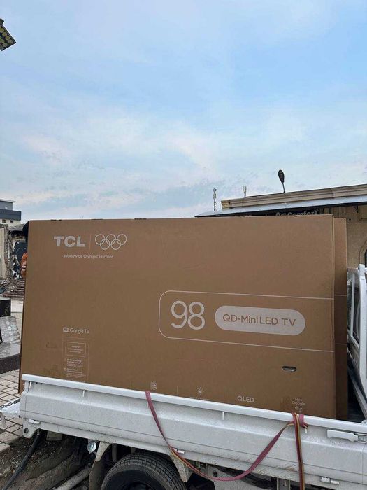 Телевизор "TCL 98 mini-led 4K 144 hz Google TV + бесплатная доставка