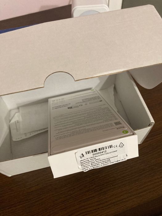 IPHONE 16 128GB 3г. гаранция Yettel нов запечатен