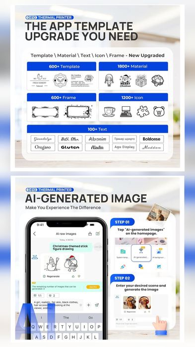 Imprimanta termica mobilă A4 Polono D810
